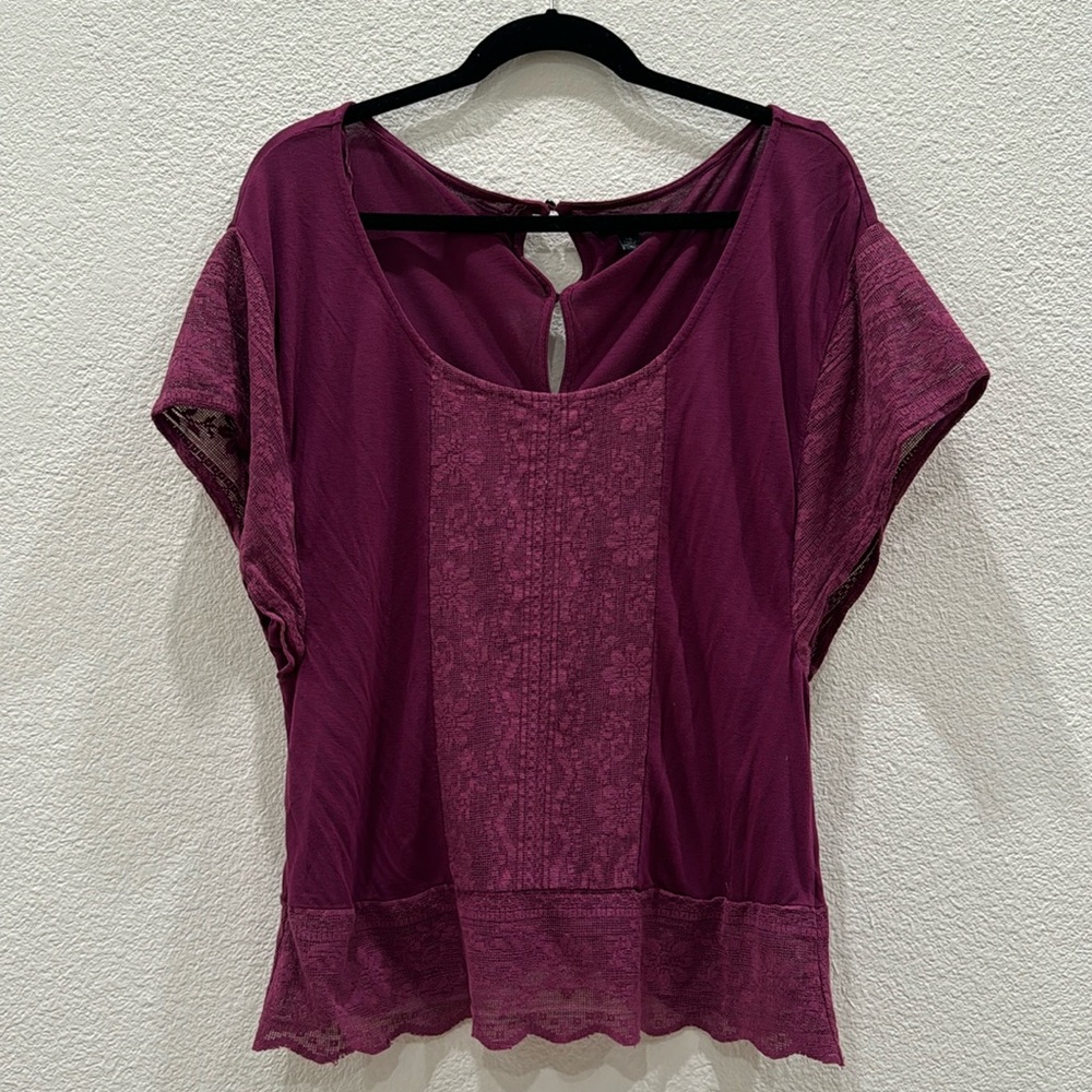 American Eagle Outfitters purple blouse size large